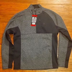 New Men's Spyder Half Zip